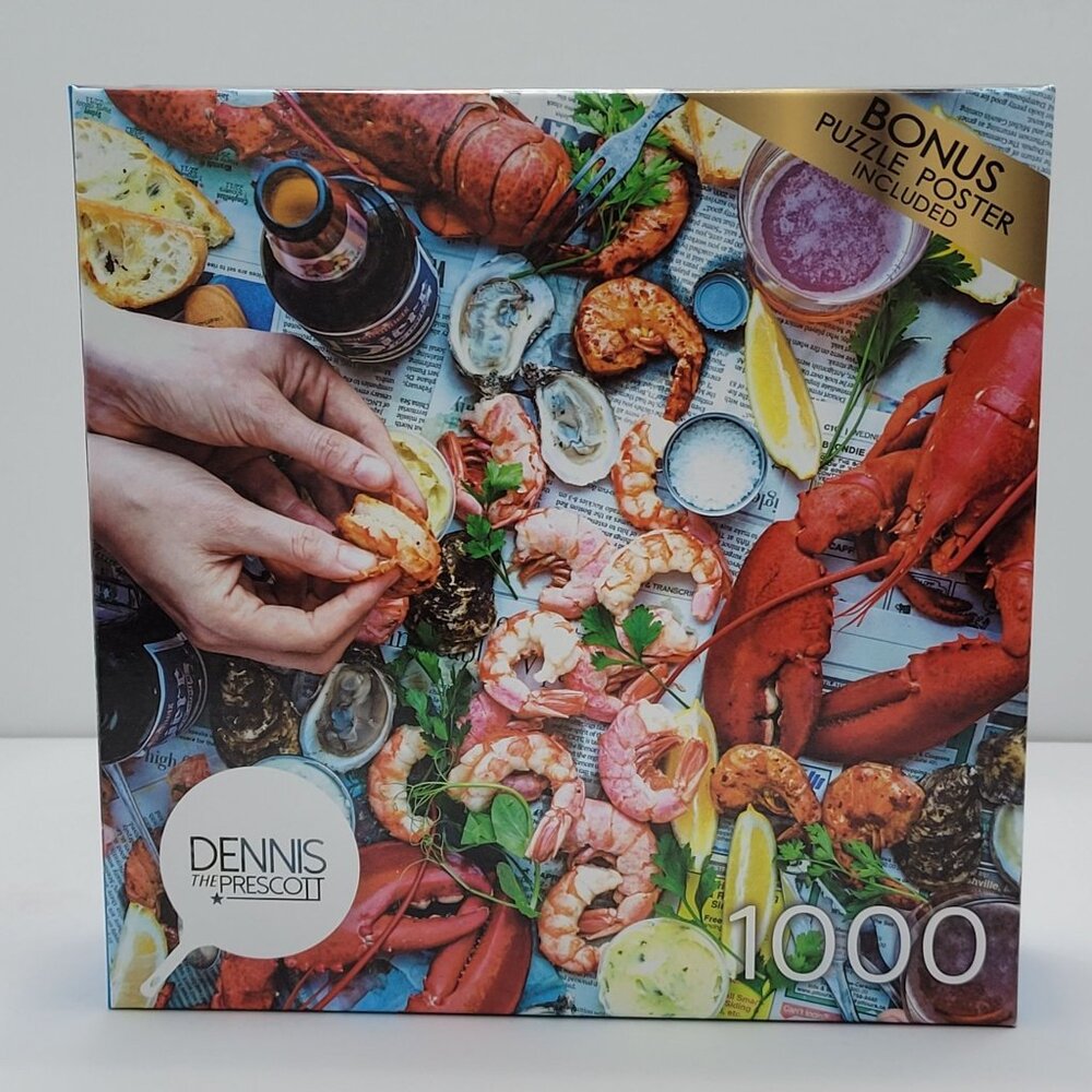 Cra - Z - Art Summer Vibes Seafood By Dennis Prescott 1000 Piece Jigsaw Puzzles